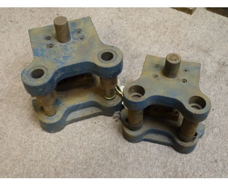 OO Gauge Model Railways: A pair of original HORNBY DUBLO forming tools for the West Country Class locomotive, comprising bogi