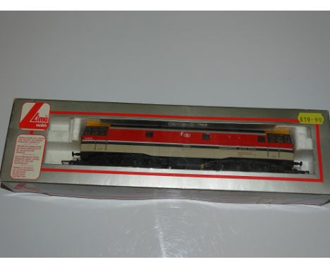 OO Gauge Model Railways: A LIMA Class 31 Diesel locomotive in BR RTC livery numbered 31970 - VG in G box