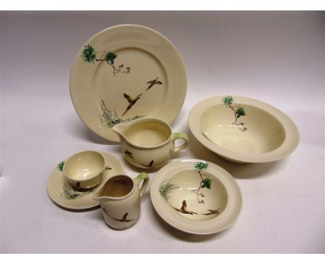 AN EXTENSIVE ROYAL DOULTON 'COPPICE' PATTERN DINNER AND TEA SERVICE