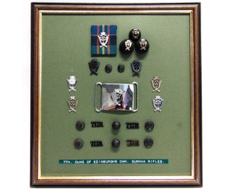 ASSORTED GURKHA INSIGNIA  comprising those for the Queen's Gurkha Signals; Queen's Gurkha Engineers; Gurkha Army Service Corp