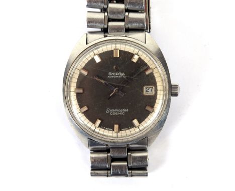 OMEGA SEAMASTER COSMIC  a Gentleman's stainless steel automatic bracelet watch, the grey dial with baton and chapter ring, sw
