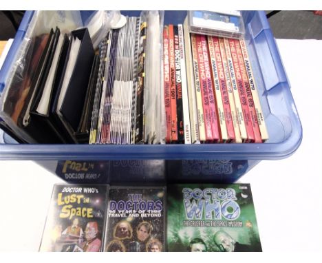 DR WHO - ASSORTED COLLECTABLES comprising annuals; portrait photographs; and other items.