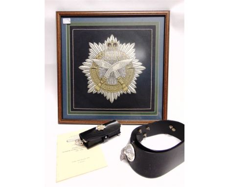 A GURKHA ARMY SERVICE CORPS OFFICER'S SHOULDER BELT & POUCH formerly the property of Major-General P.G. Turpin; together with