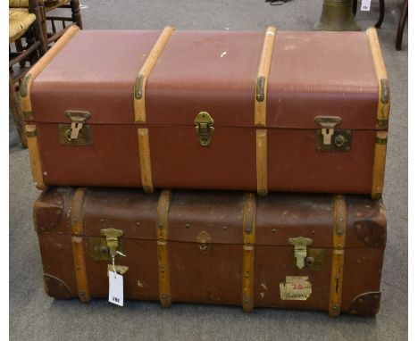 Two vintage steamer trunks (2)
