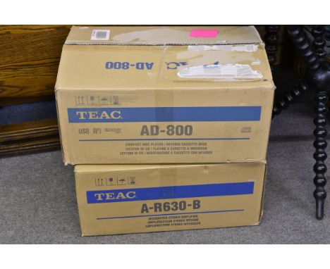 A TEAC CD/ Cassette deck and amplifier. 
