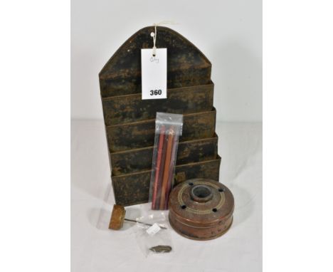 Railwayana - GWR Great Western Railway Stationary etc - to include a ceramic pen and ink holder of circular form, coppered lo