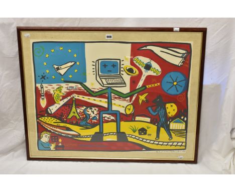 A Remy Blanchard limited edition print 'Lecture Communication' 42/220. 