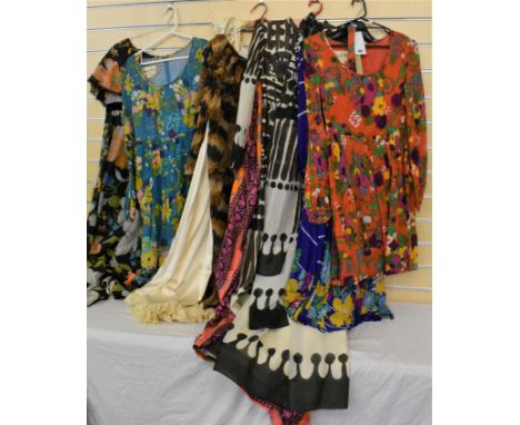 A selection of vintage maxi dresses, Kati at Laura Phillips, two Roland Klein for Marcel Fenez, Virginie Paris, Frank Usher, 