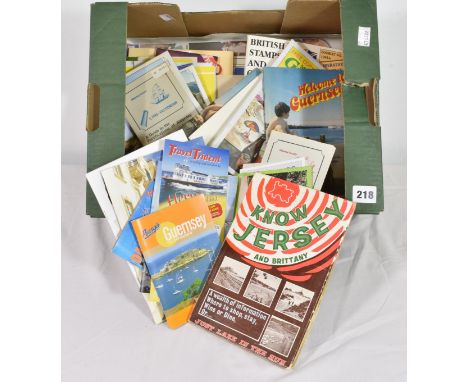 A large quantity of vintage Guernsey, Sark and Jersey Holiday Guides &amp; Maps.