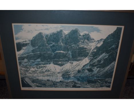 Mountaineering. A signed print. Ginger Cain - Ben Eighe. Signed by Anthony Cain. 1979. (1)