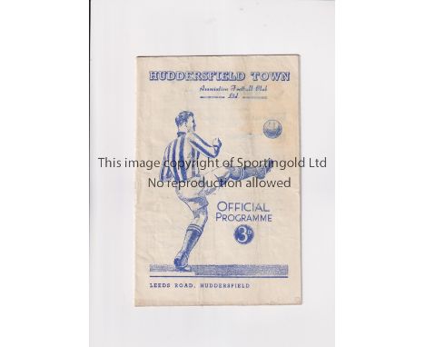 1951 FA CUP SEMI-FINAL REPLAY AT HUDDERSFIELD TOWN / NEWCASTLE UNITED V WOLVES      Programme for the FA Cup Semi-Final Repla