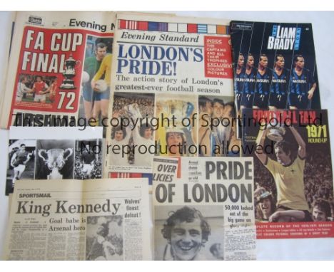 ARSENAL      Six publications: The Liam Brady Story including Republic of Ireland v Finland 16/5/1990, Football Fan 1971 Roun