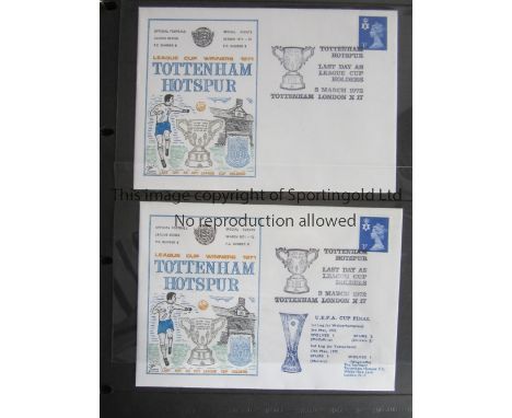 TOTTENHAM HOTSPUR      A bespoke folder containing 27 First Day Covers from 1972 - 1991 including 1972 UEFA Cup Final, 1974 U