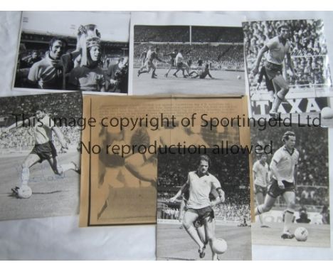ARSENAL PRESS PHOTOS      Six B/W Press photos with stamps and notations on the back: 1971 FA Cup Final, two 8" X 6" photos o