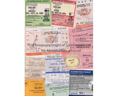 FOOTBALL TICKETS         Twenty eight tickets including West Ham United v Ipswich Town 16/4/1980 FA Cup S-F Replay at Leeds U