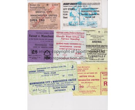 MANCHESTER UNITED          Seven away tickets for the League matches for the season 1978/79, including v QPR, Arsenal, Aston 