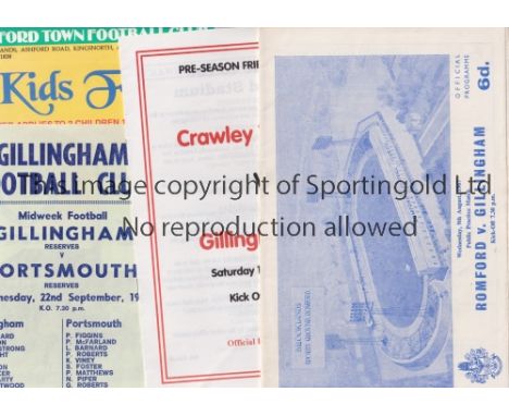 FOOTBALL PROGRAMME MISCELLANY      Over 40 programmes including several Gillingham home and away Friendlies from 1967, Northe