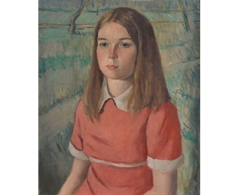 Tom Malone (British 1913-1986) Portrait of a girl, unsigned, oil on canvas.57cm x 47cm (22.5in x 18.5in)Footnote:Artists’ Res