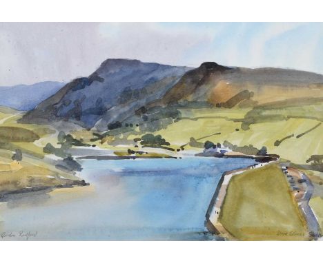 Gordon Radford (British 1936-2015) "Dovestone Reservoir, Saddleworth", signed and titled, watercolour and pencil.30.5cm x 44.