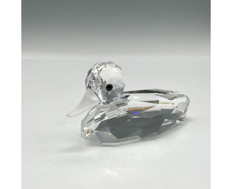 Part of the Beauties of the Lake group this beautiful clear faceted figural has jet crystal eyes and frosted crystal beak. Sw