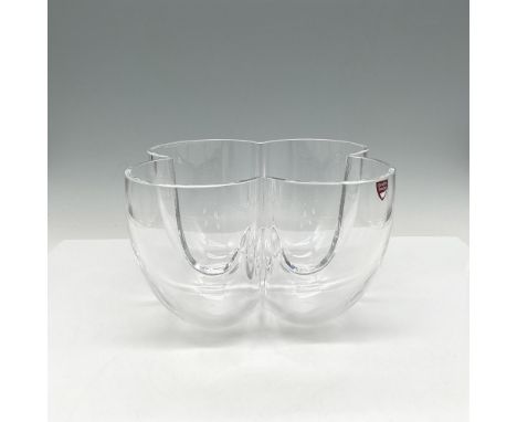 Elegant clear smooth crystal bowl. Orrefors mark. Issued: 21st centuryDimensions: 7.5"L x 6.5"W x 5"HManufacturer: OrreforsCo
