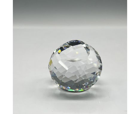 Clear crystal retired paperweight was given to members joining the SCS. Designed with SCS initials in blue coloration. This i