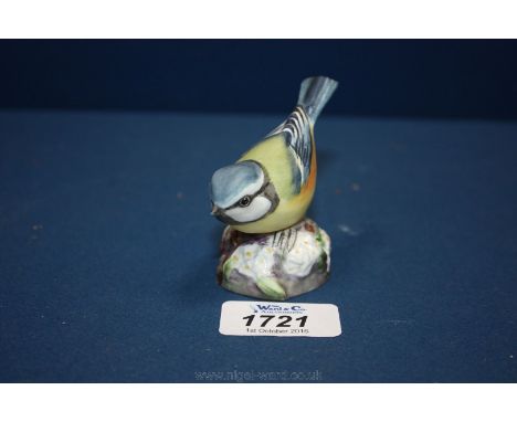 A Royal Worcester figure of a Blue Tit, no. 3199, 3'' tall.