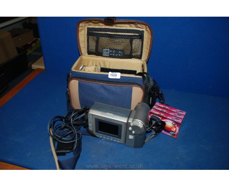 A Sharp VL-E160 Webcam video Recorder with 16 x power zoom with instructions and three unused tapes.