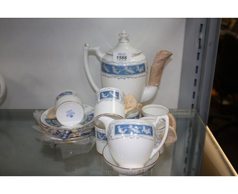 A Coalport ''Revelry'' Coffee Set, as new, comprising Coffee Pot, six cups and saucers, etc.,