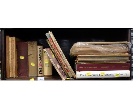 A quantity of books and comics, to include Dandy, Spiderman, Hulk comics, and books to include Wisden's Cricketers Almanac 19