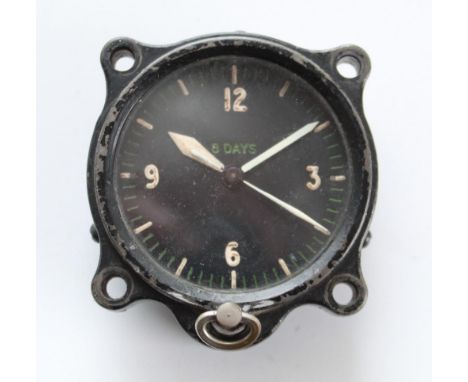 RAF. Mk4 8day cockpit clock by Jaeger le Coultre in Longines  case. Stamped on the back A.M.6A2197 Mk4 4650/41. Quarter hour 
