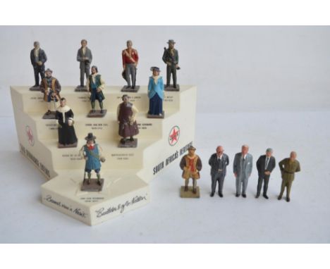 Caltex Fuel South Africa's Heritage 'Builders Of A Nation' set of 10x 54mm painted metal figures with display stand to includ