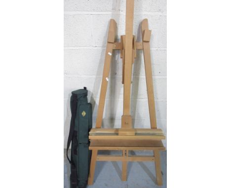 Daler-Rowney artists folding easel in carry case and another easel (2)