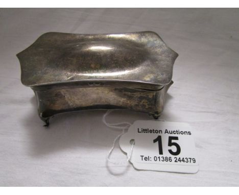 Art Nouveau silver trinket box