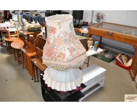 A quantity of lamp shades
