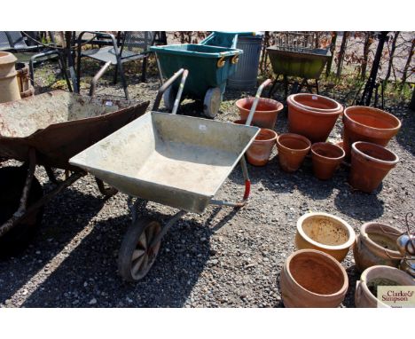 A light weight galvanised barrow