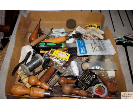 A small box of hand tools