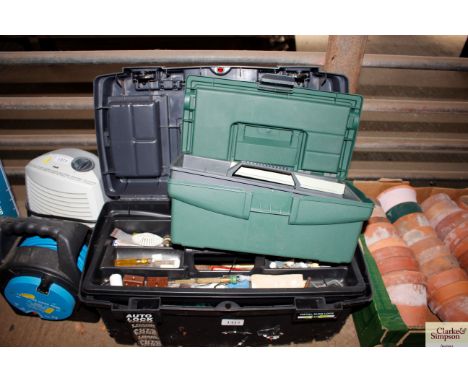 Two tools boxes and contents