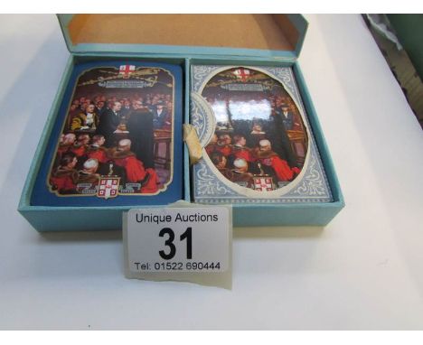 2 packs of Winston Churchill playing cards