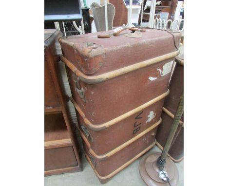 A vintage cabin trunk