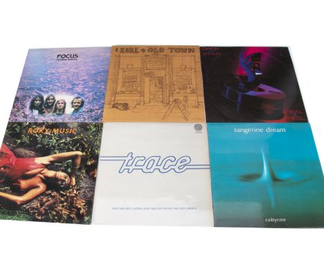 LP Records, approximately seventy-five albums of various genres with artists including Tangerine Dream, Focus, Camel, Trace, 