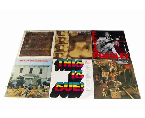 Sixties LPs, approximately fifty albums of mainly Sixties artists including The Beatles, Elvis, Taj Mahal, Bob Dylan, The Ban