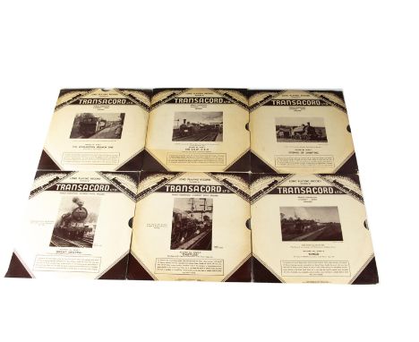Steam Train / Railwayana 10" LPs, eighteen 10" and a 7" albums of Steam and Diesel Train Recordings, all on Transacord with t