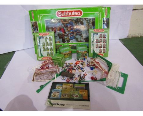 Two boxed Subbuteo teams; Norwich City and Standard de Liege together mixed accessories, part set etc