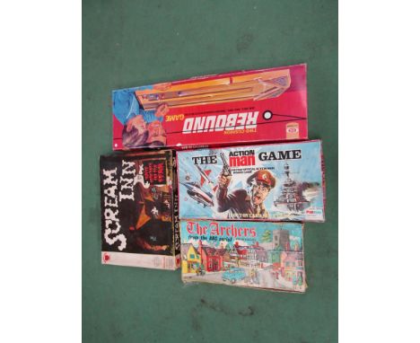 Four vintage games including The Archers, Scream Inn, Action Man The Game and Rebound