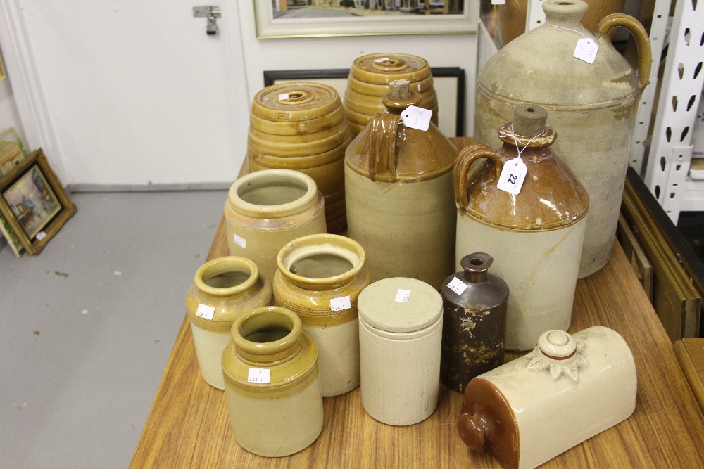 19th cent. Stoneware Brewery casks, made by Powell Pottery, Bristol