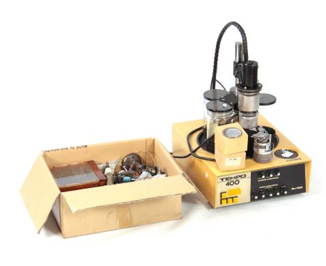 A LARGE COLLECTION OF WATCHMAKERS AND JEWELLERS TOOLS to include an ultrasonic cleaner