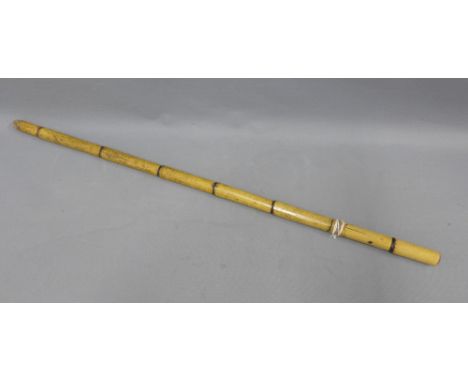 Japanese bamboo sword stick, overall length 90cm 