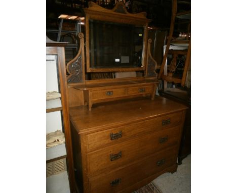 mirror back 3 drawer dressing chest