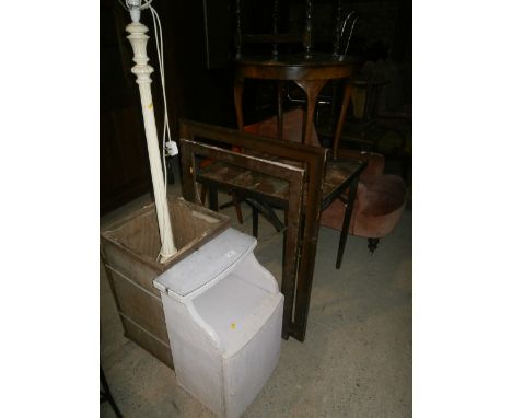 group inc small barley twist table, side table and standard lamp etc